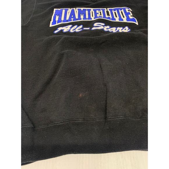 VTG Sweater Black Miami Elite All-stars M Men's A97 - Picture 6 of 7